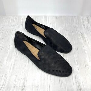 Me Too Callen NR Women's 11 M Perforated Loafers Slip On Comfort Flats Black